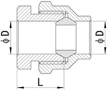 Unión abocardada, HS310-001