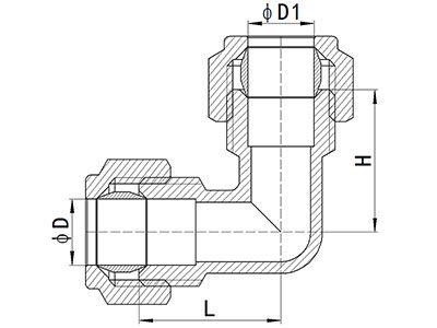 Codo de compresión, HS320-004