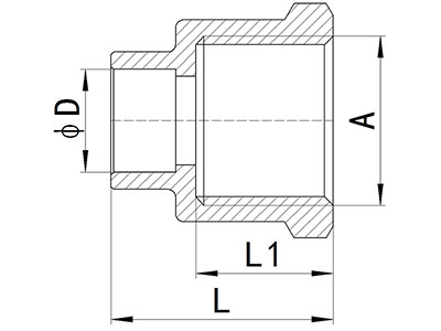 Conector de alimentación final hembra, HS340-001