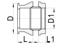 Set reductor (tres piezas) C×C, HS100-018