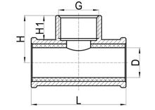 Abrazadera de latón con derivación, HS120-002