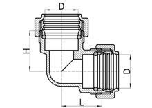 Codo simétrico C×C, HS140-004