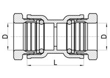 Acoplador recto simétrico C×C, HS150-001