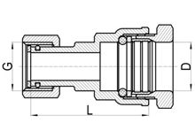 Conector de grifo recto C×FI, HS150-011