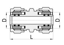 Acoplador recto C×C, HS210-001