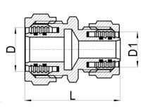 Acoplador recto de reducción C×C, HS210-002