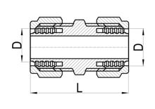 Acoplador recto C×C, HS230-001