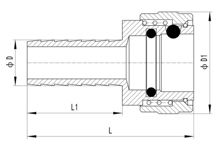 Conector rápido con boquilla para manguera, HS320-020